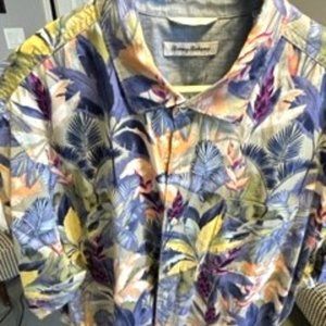 Tommy Bahama Floral Camp Shirt- XXL
